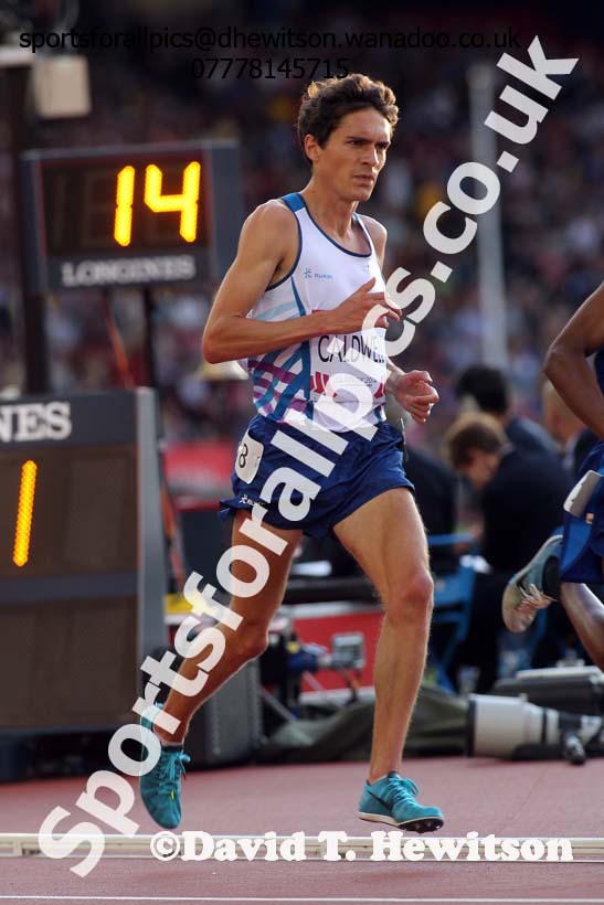 Luke Caldwell (Scotland) 10000 metres at the Commonwealth Games, Glasgow. Photo: David T. Hewitson/Sports for All Pics